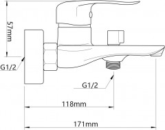 Смеситель для ванны «Фианит» - Фото 6