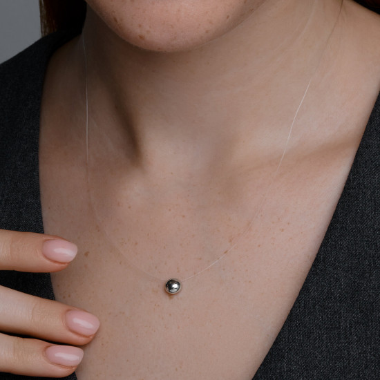 Колье на леске из серебра