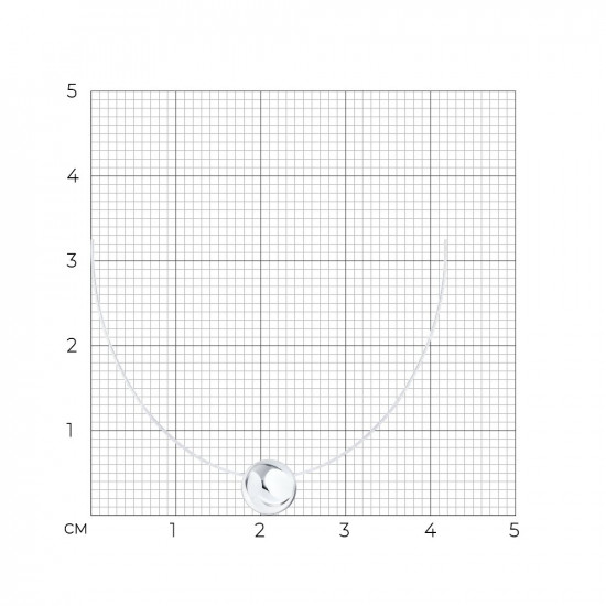 Колье на леске из серебра