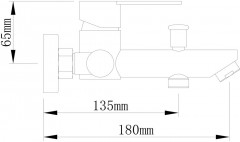 Смеситель для ванны с душем - Фото 5