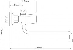Смеситель для ванны с душем - Фото 5