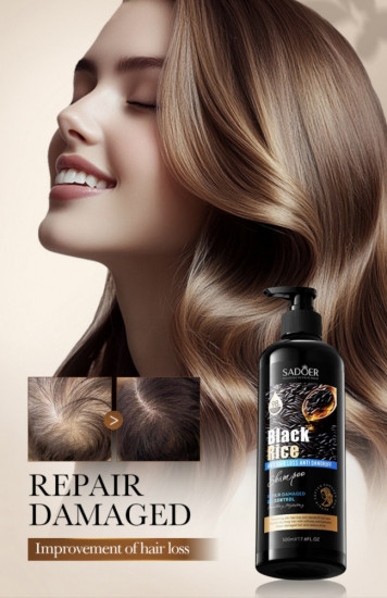 Шампунь для волос против перхоти с чёрным рисом