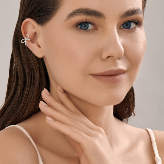 Серьга из серебра