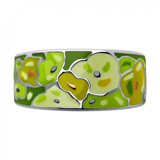 Кольцо из серебра с эмалью