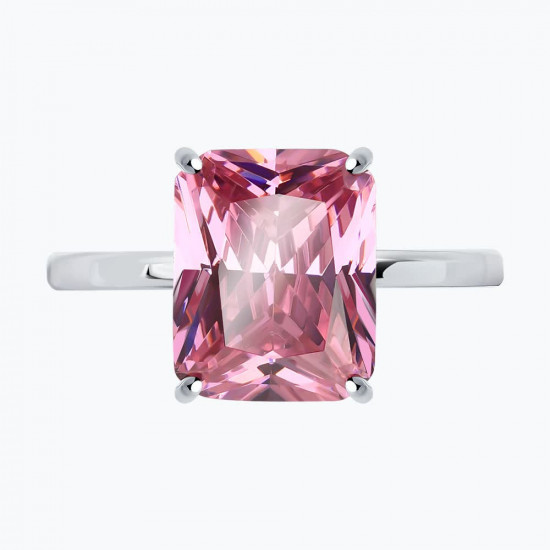 Кольцо из серебра с фианитом