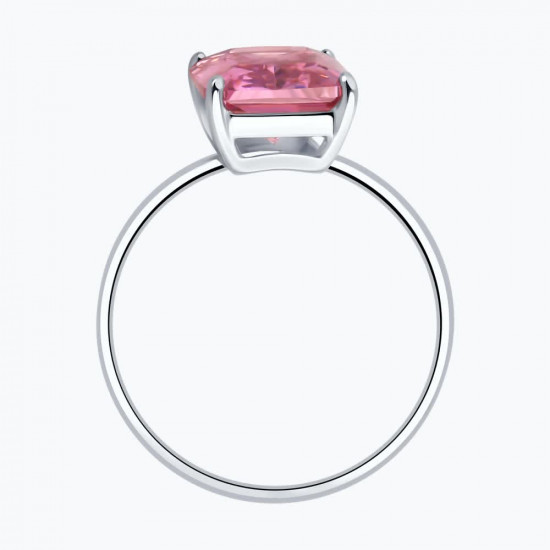 Кольцо из серебра с фианитом