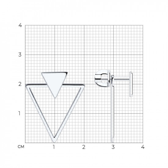Серьги из серебра