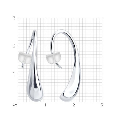 Серьги из серебра