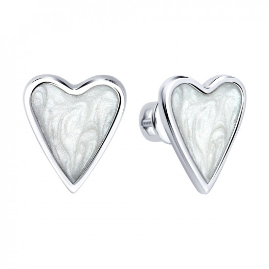 Серьги из серебра с эмалью