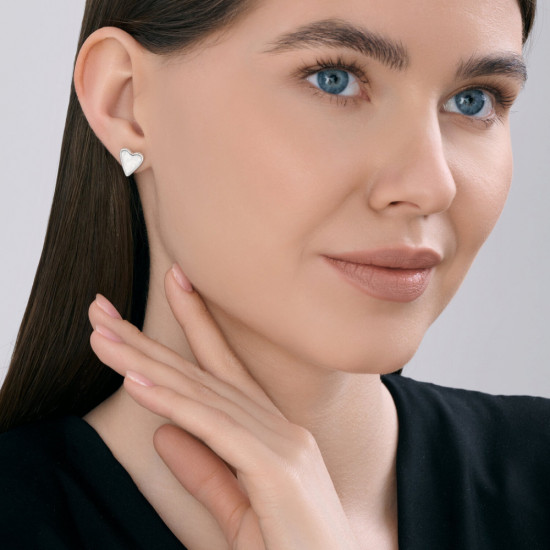 Серьги из серебра с эмалью