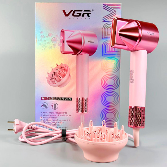 Фен для волос профессиональный высокоскоростной VGR V-443