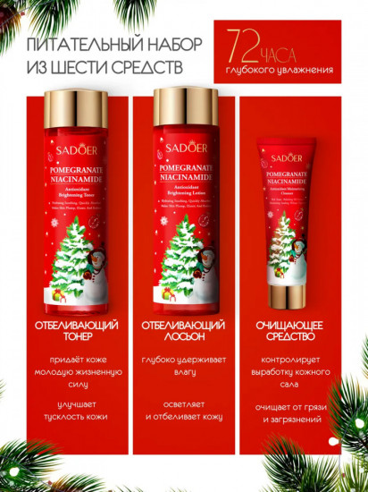 Новогодний подарочный набор косметики