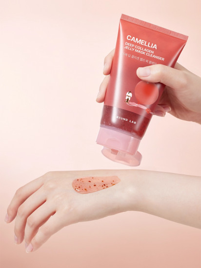 Гель-маска для очищения кожи «Camellia Deep Collagen Jelly Mask Cleanser»