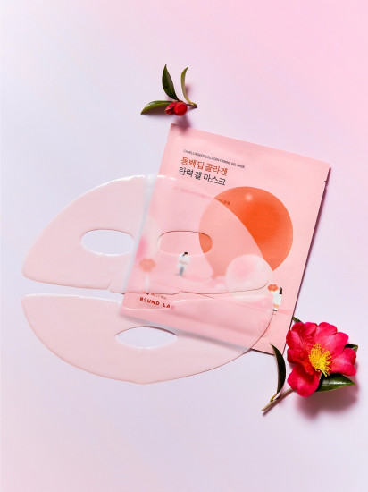 Укрепляющая гидрогелевая маска для лица с камелией «Camellia Deep Collagen Firming Gel Mask»
