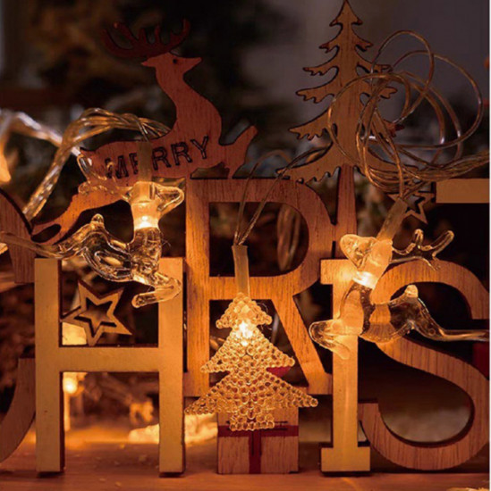 Новогодняя гирлянда электрическая «Ёлка и олень»