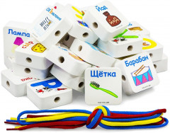 Шнуровка деревянная «Азбука» - Фото 3