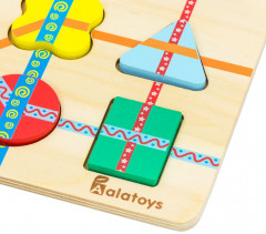 Пазл деревянный «Линии» - Фото 4