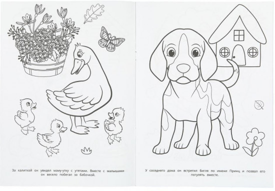 Раскраска «Бублик идёт на прогулку»