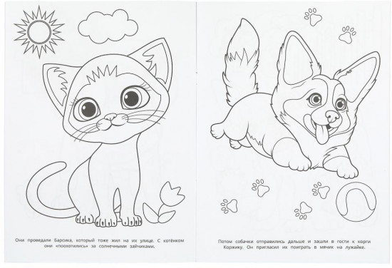 Раскраска «Бублик идёт на прогулку»