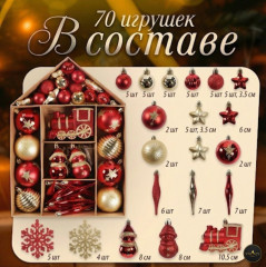 Набор ёлочных игрушек - Фото 1