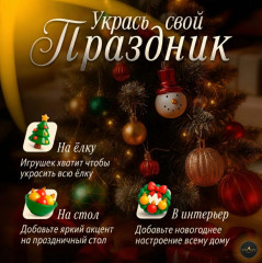 Набор ёлочных игрушек - Фото 3