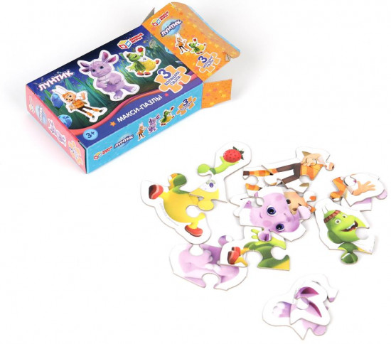 Игра-головоломка с фигурными деталями «Лунтик»