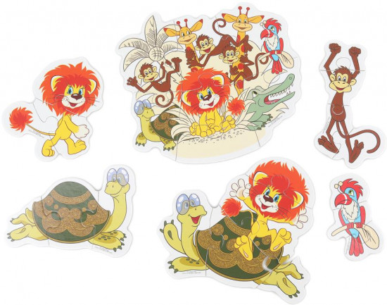 Игра-головоломка с фигурными деталями «Львёнок и Черепаха»