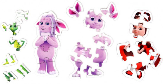 Игра-головоломка с фигурными деталями «Лунтик»