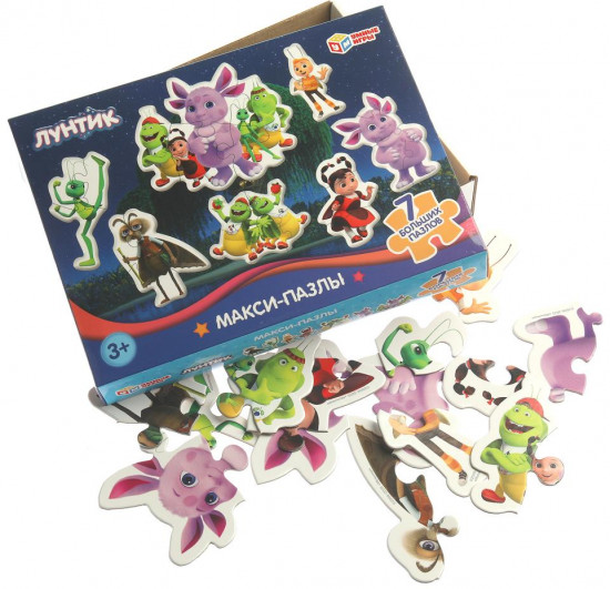 Игра-головоломка с фигурными деталями «Лунтик»