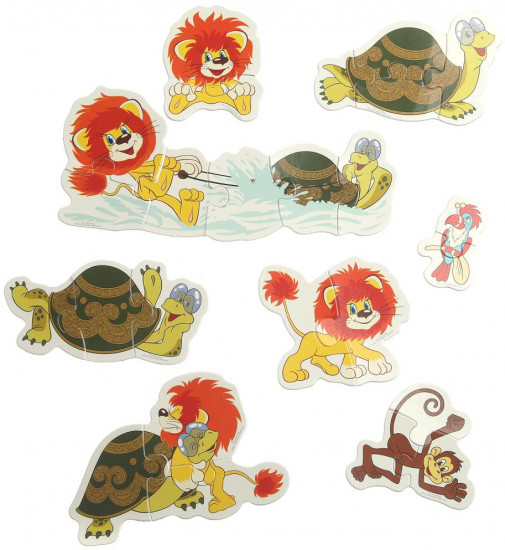 Игра-головоломка с фигурными деталями «Львёнок и Черепаха»