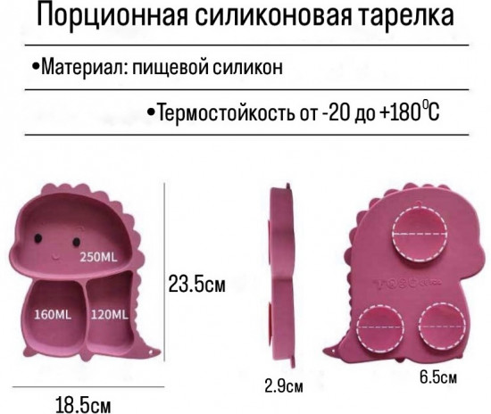 Комплект детской посуды 4 в 1