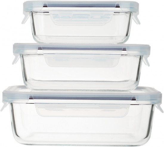 Набор контейнеров для продуктов на защелках