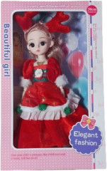 Новогодняя шарнирная музыкальная кукла-брелок - Фото 1