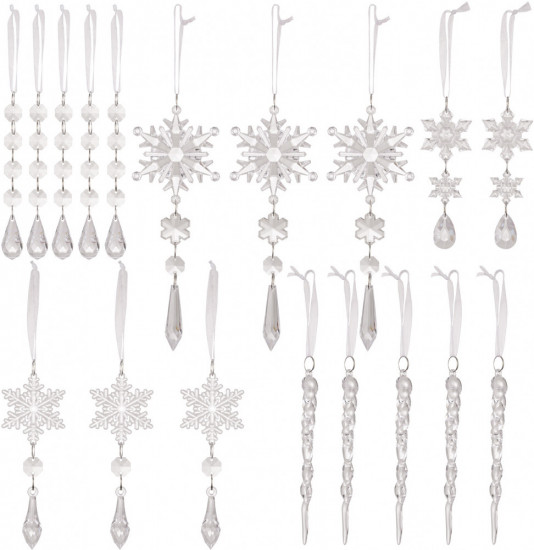 Набор елочных украшений «Ледяная сказка»