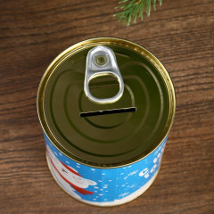 Копилка консервная банка «Дед Мороз» - Фото 3