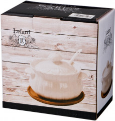 Сахарница с ложкой на подставке - Фото 1