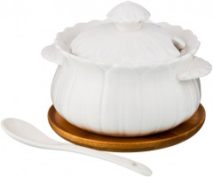 Сахарница с ложкой на подставке - Фото 2