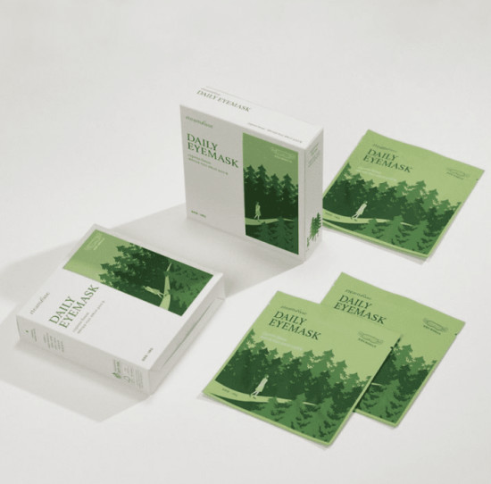 Согревающая маска для глаз с эффектом ароматерапии «Daily Eyemask Cypress Forest»