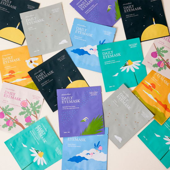 Согревающая маска для глаз с эффектом ароматерапии «Daily Eyemask Cypress Forest»