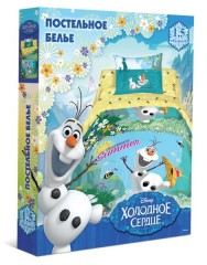 Детский комплект постельного белья «Frozen.Холодное сердце. Олаф» (1,5-спальный, ранфорс, 1 наволочка 50х70) - Фото 1
