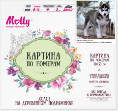 Картина по номерам «Щенок хаски» - Фото 2