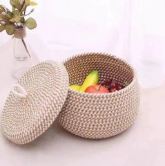 Корзина для хранения плетеная - Фото 3