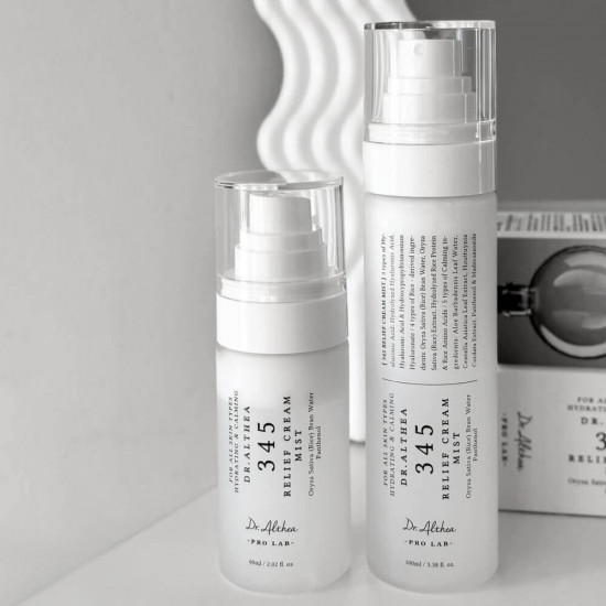 Успокаивающий мист для лица с гидролатом риса и пантенолом «345 Relief Cream Mist»