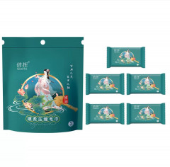 Набор одноразовых хлопковых прессованных полотенец - Фото 4