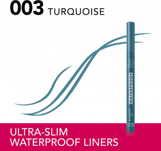 Подводка-фломастер для век водостойкая «Liner Feutre», оттенок 03 Turquoise