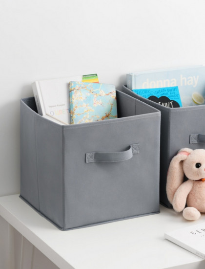 Навбор коробок текстильных для хранения вещей