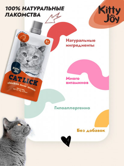 Лакомство для кошек «Крем-пюре с курицей»