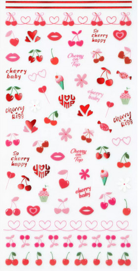 Стикеры для ногтей «So Cherry happy»