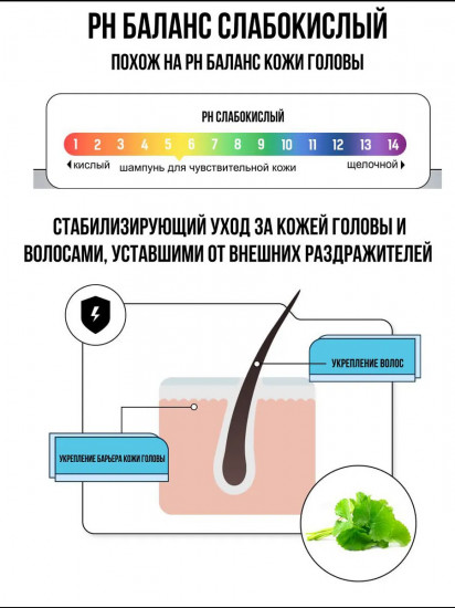 Шампунь для чувствительной и сухой кожи головы «Sensitive Scalp Care Shampoo»