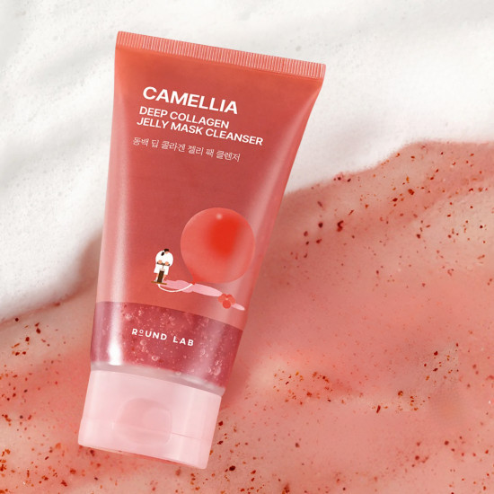 Гель-маска для очищения кожи c камелией «Camellia Deep Collagen Jelly Mask Cleanser»